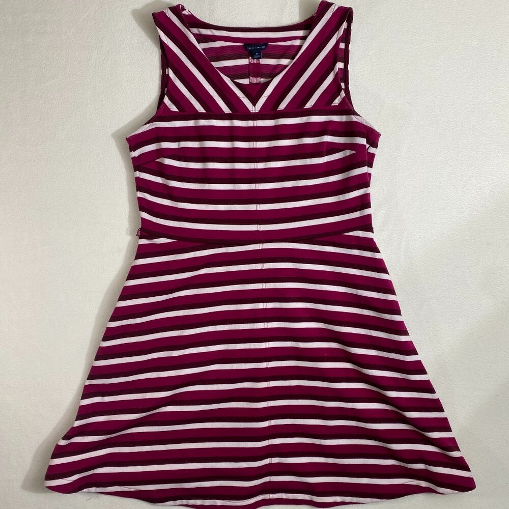 Tommy Hilfiger Sleeveless Casual Dress Size 14 | Pink Striped shift dress
